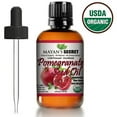 thumbnail image 1 of Mayan's Secret Organic Pomegranate Seed Oil for Skin Repair - Large Glass Bottle Cold Pressed and Pure Rejuvenating Oil for Skin, Hair and Nails, USDA Certified - 4oz, 1 of 3