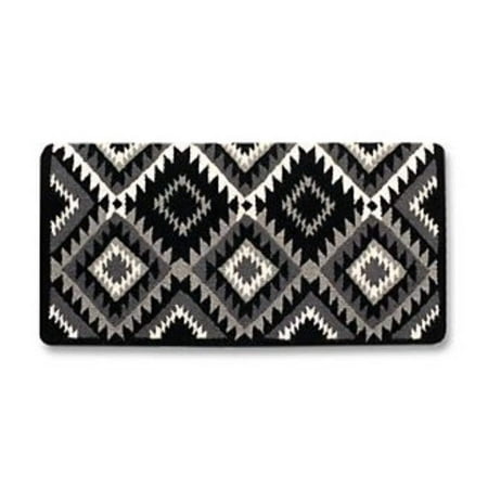 Mayatex Cactus Flower Saddle Blanket Black