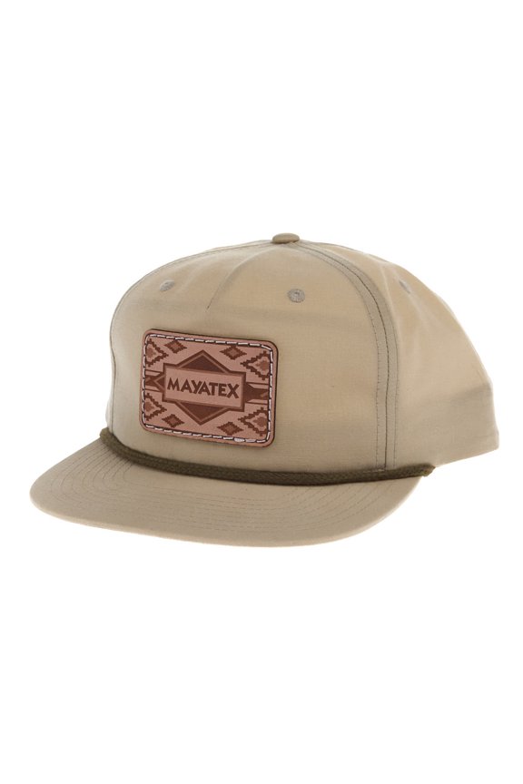 Sand Dune with Loden Rope Leather Patch Cap