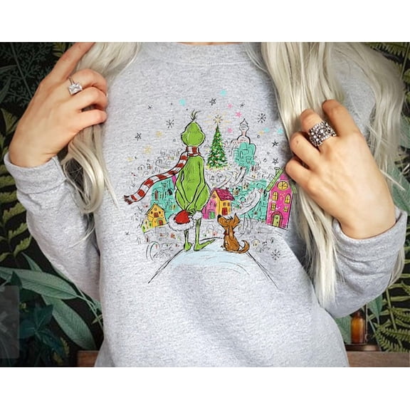 Maybe Perhaps Means A Little Bit More Shirt Mean Guy Sweatshirt Movie Jumper Vintage Retro Hoodies Whoville X4, Sweatshirt Size S-5Xl