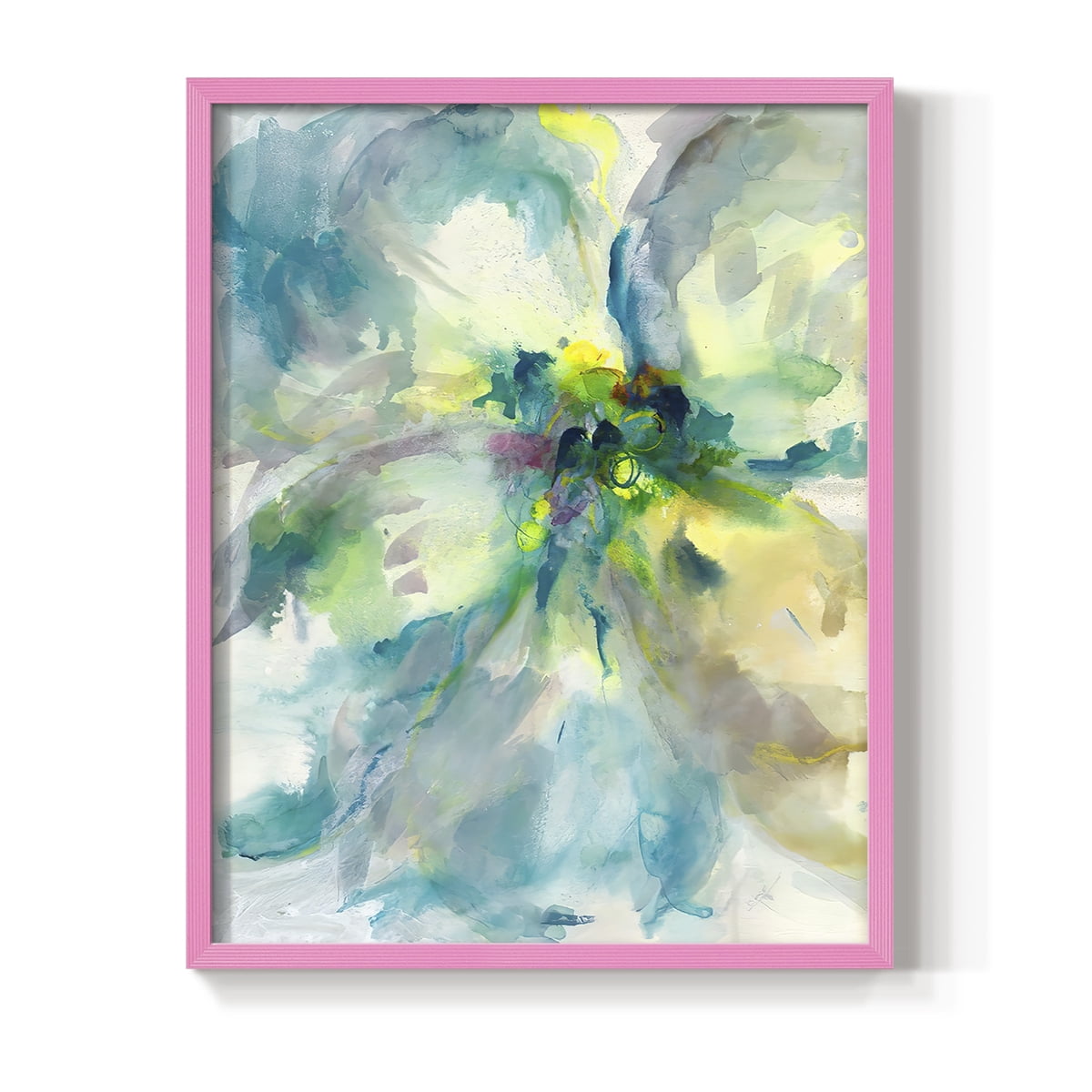 Maybe Petunias II in Pink Solid Wood 11 x 14 Framed Print