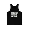 thumbnail image 1 of Maybe She is Born With It Melanin Unisex Tank Top, XS-2XL Black Beauty, 1 of 2