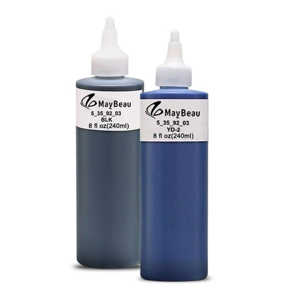 Maybeau 240ml*2 Bottle Tattoo Ink Color Tattoo Pigments Body Tattoo Supplies-Black&Blue