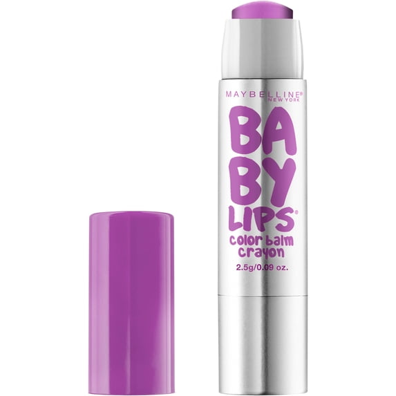 Maybelline New York Baby Lips Color Balm Crayon, 40 Playful Purple, 0.09 oz