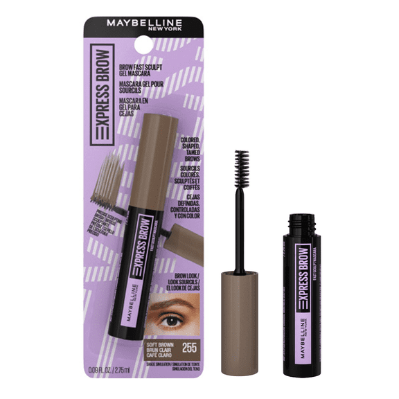 Maybelline Brow Fast Sculpt Eyebrow Gel Mascara Makeup, Soft Brown