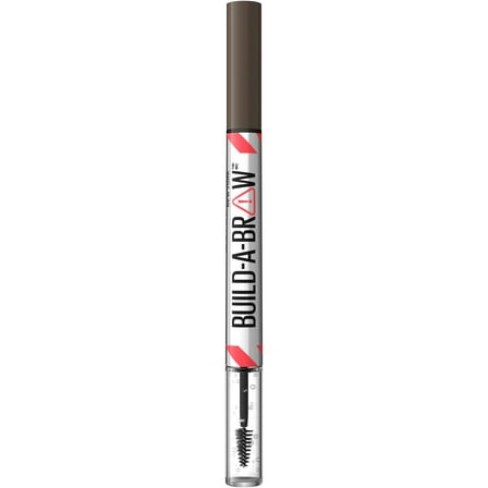Maybelline Build A Brow 2-in-1 Eyebrow Pen and Sealing Gel, Black Brown