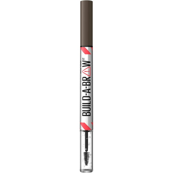 Maybelline Build A Brow 2-in-1 Eyebrow Pen and Sealing Gel, Black Brown