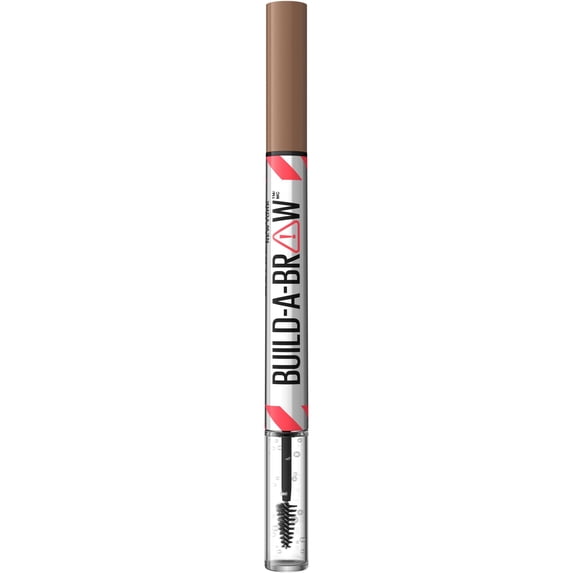 Maybelline Build-a-Brow, 2-in-1 Eyebrow Pen and Sealing Gel, Soft Brown, 0.048 oz