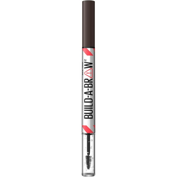 Maybelline Build-a-Brow 2-in-1 Brow Pen and Sealing Gel, Ash Brown, 0.05 fl oz