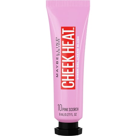 Maybelline Cheek Heat Gel-Cream Blush, Face Makeup, Pink Scorch, 0.27 fl oz