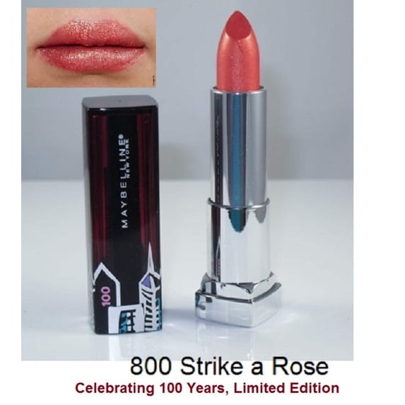 Maybelline Color Sensational Lip Color #800 Strike A Rose .15 oz