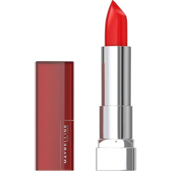 Maybelline Color Sensational Lipstick, Cream Finish, 895 On Fire Red (Pack of 2)
