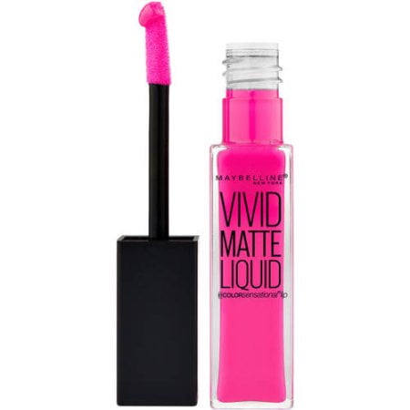 nevel Politie huurling Maybelline Color Sensational Vivid Matte Liquid Lipstick, Electric Pink -  Walmart.com