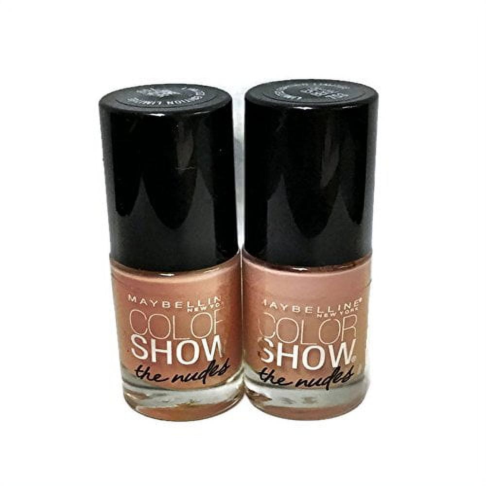 Maybelline Color Show Limited Edition the Nudes Nail Polish, 753 Bare Beige  (2 Pack)