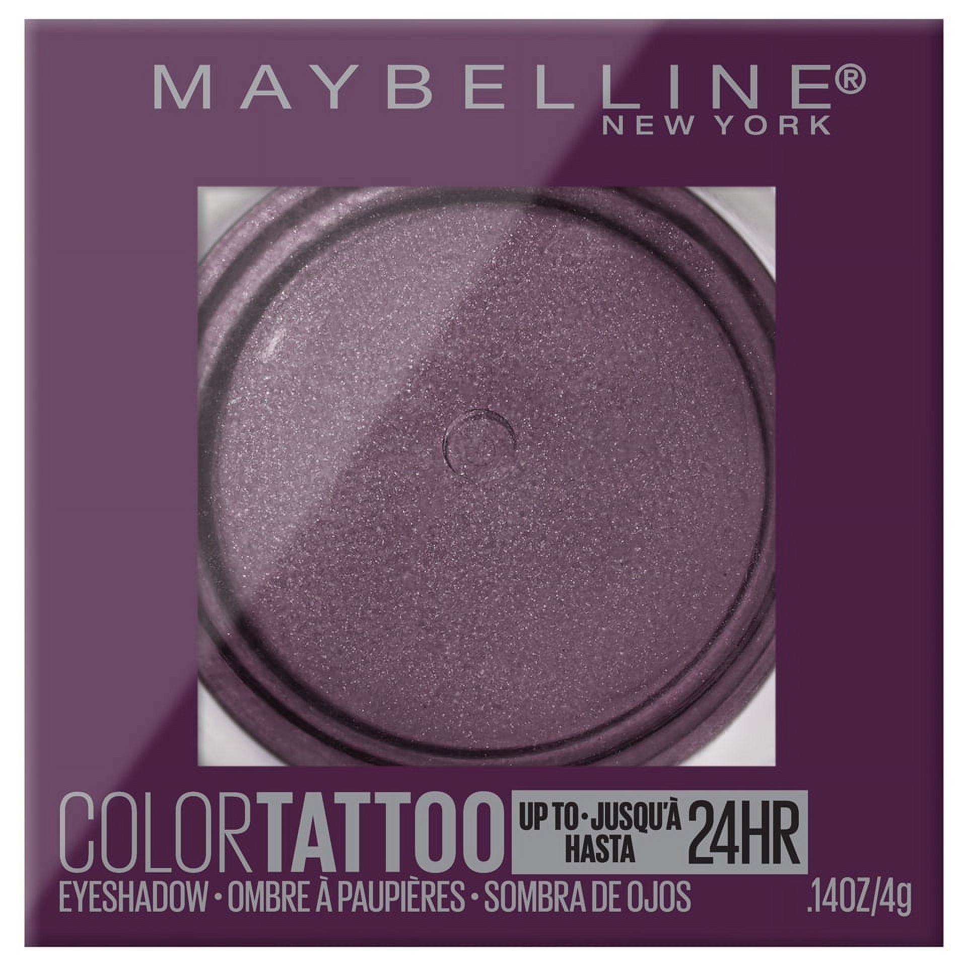 Maybelline Color Tattoo Up To 24HR Longwear Cream Eyeshadow Makeup, Knockout, 0.14 oz