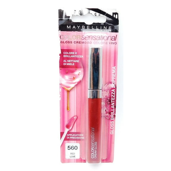 Maybelline ColorSensational Lip Gloss 560 Red Love 6.8 mL.