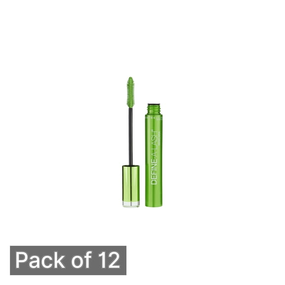 Maybelline Define-a-Lash Lengthening Washable Mascara, Very Black (Pack of 12)