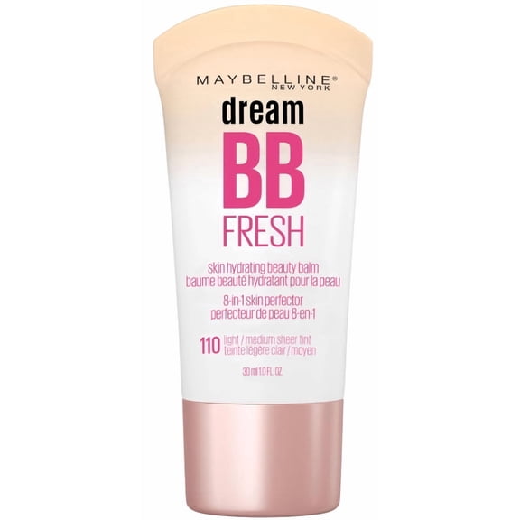 Maybelline Dream Fresh 8 in 1 Skin Perfector BB Cream, Ligh/Medium 1 fl oz (Pack of 10)