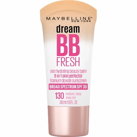 Maybelline Dream Fresh Skin Hydrating BB Cream, 130-Medium/Deep (Pack of 12)