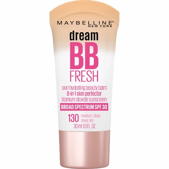 Maybelline Dream Fresh Skin Hydrating BB Cream, 130-Medium/Deep (Pack of 48)