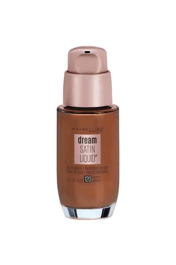 Dream Satin Liquid Foundation Makeup for All Skin, Caramel, 1 fl oz