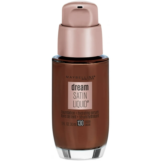 Maybelline Dream Satin Liquid Foundation Makeup for All Skin, Cocoa, 1 fl oz