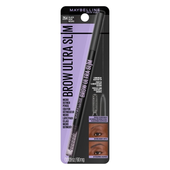 Maybelline Express Brow Ultra Slim Pencil Eyebrow Makeup, Black