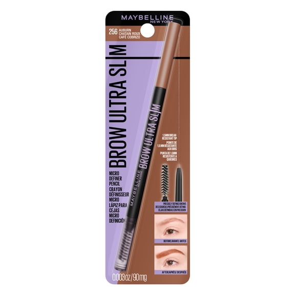 Maybelline Express Brow Ultra Slim Pencil Eyebrow Makeup, Precision Tip, Auburn, 0.003 oz