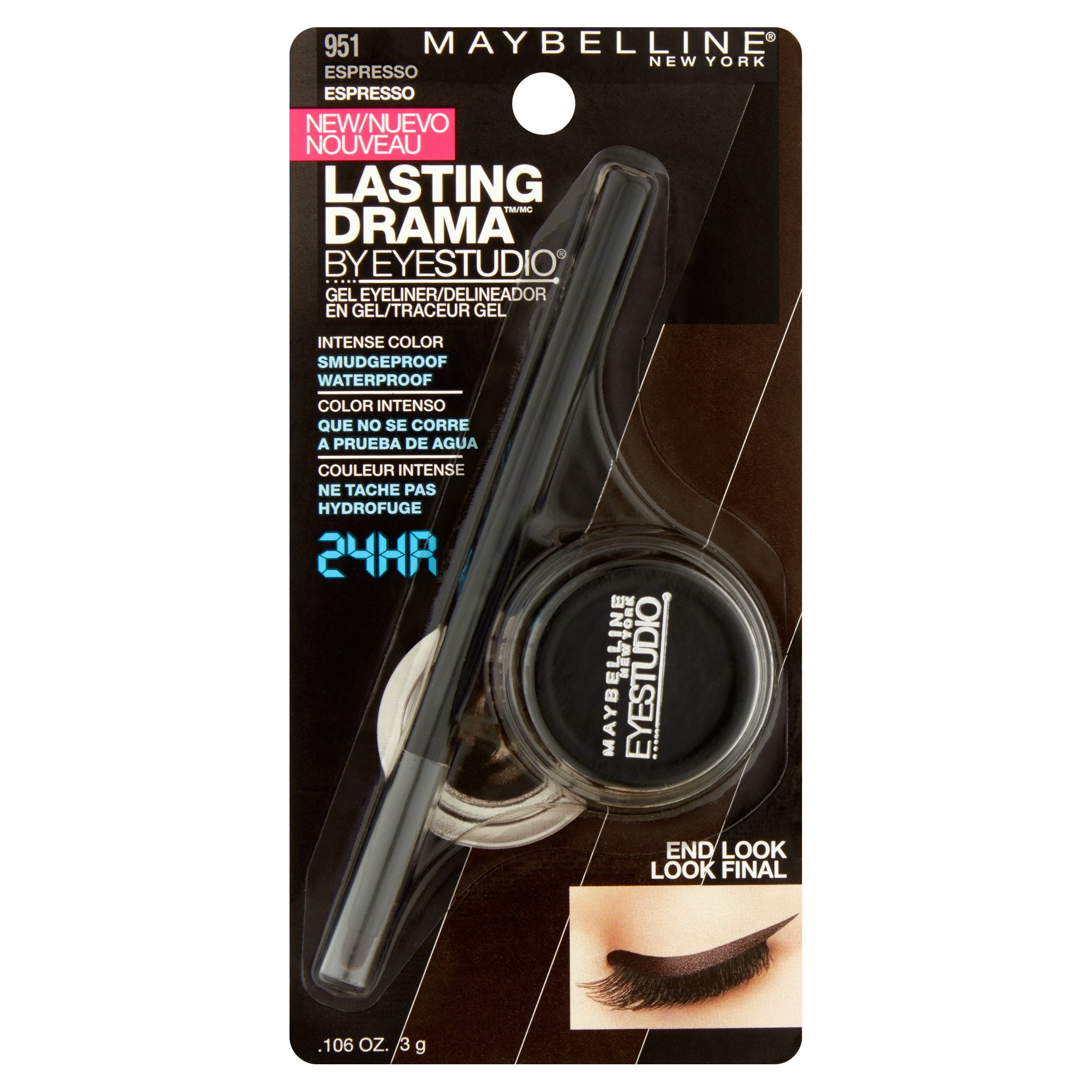 Maybelline EyeStudio Lasting Drama Gel Liner, Espresso