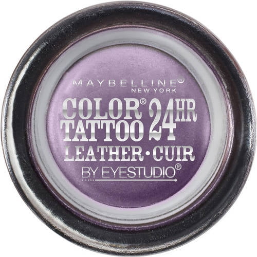 Maybelline Eyestudio ColorTattoo Leather 24HR Cream Eyeshadow, Vintage Plum, 0.14 Oz