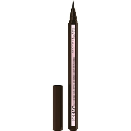 Maybelline Eyestudio Hyper Easy Liquid Eyeliner, Eye Makeup, Pitch Brown, 0.02 fl oz