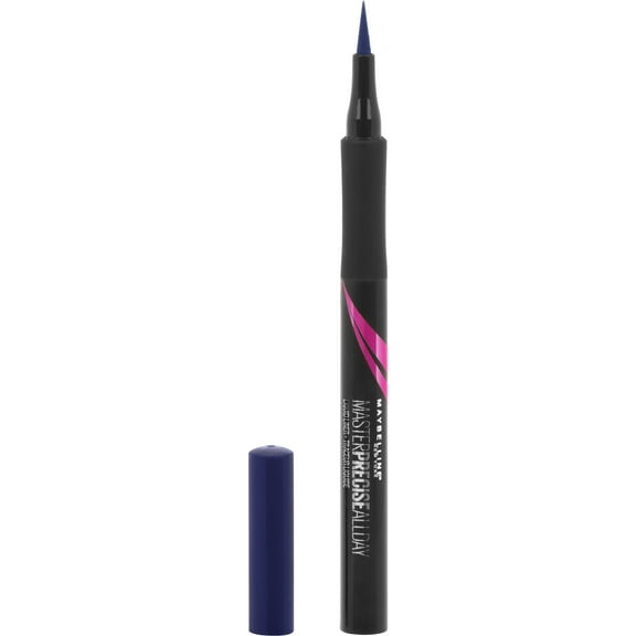 Maybelline Eyestudio Master Precise All Day Liquid Eyeliner Makeup, Cobalt Blue, 0.034 fl. oz.