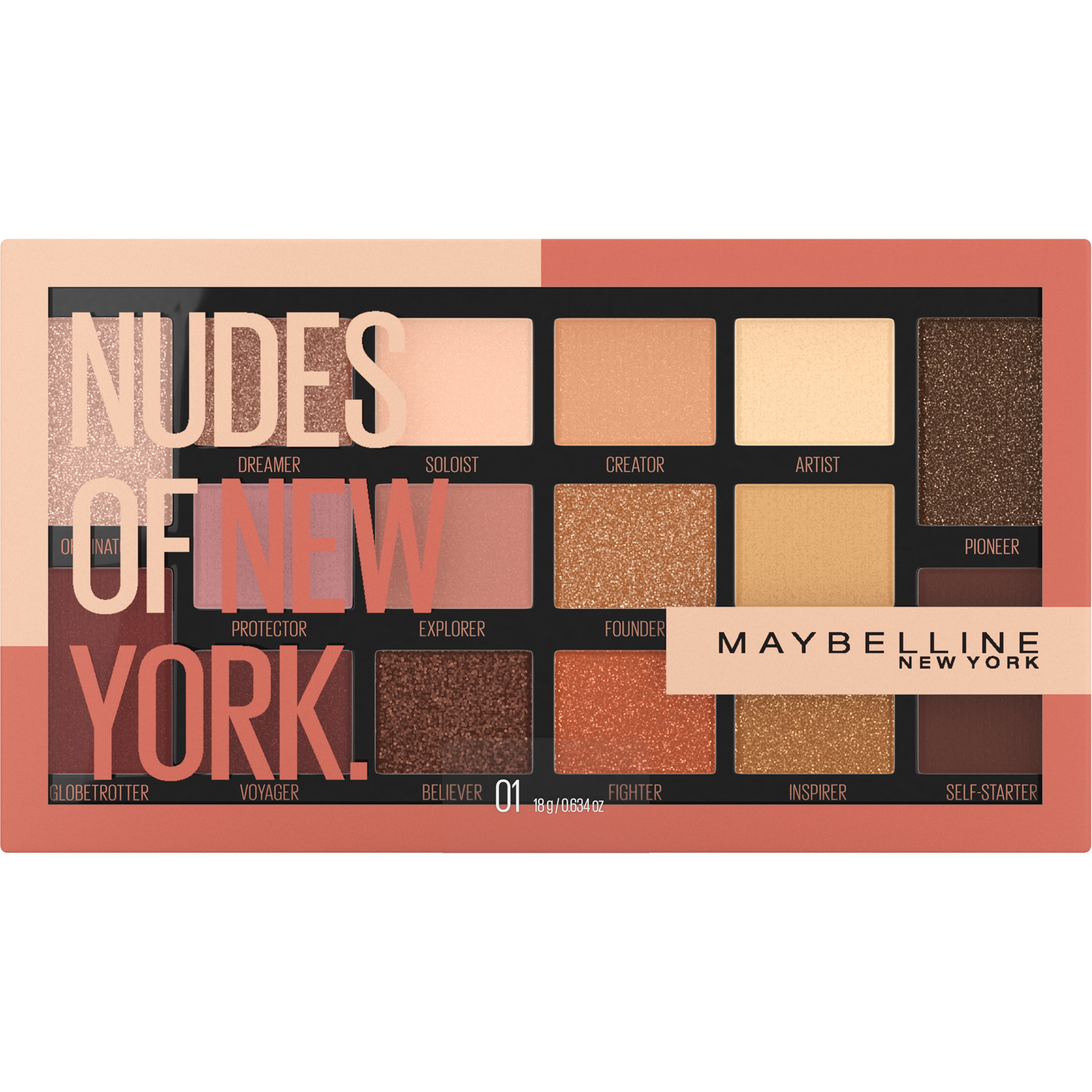 Maybelline Eyestudio Nudes of New York 16 pan Eyeshadow Palette - image 1 of 7