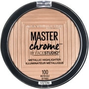 Maybelline Facestudio Master Chrome Metallic Highlighter Makeup, Molten Gold, 0.24 fl oz