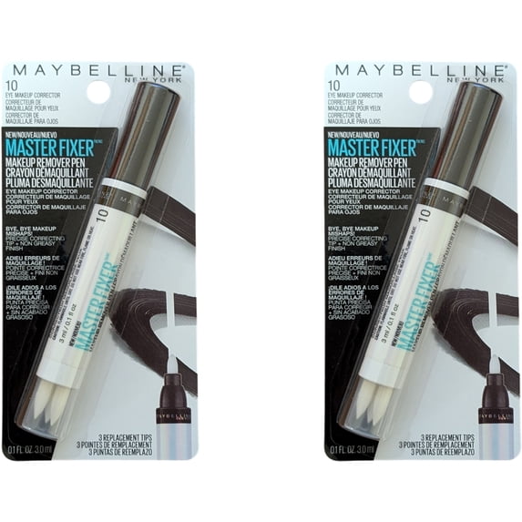 Maybelline Facestudio Master Fixer Makeup Remover Pen 0.1oz / 3ml (2 Packs)