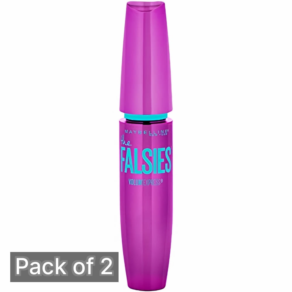 Maybelline Falsies Washable Mascara, 281-Very Black, 0.25 fl oz (Pack of 2)