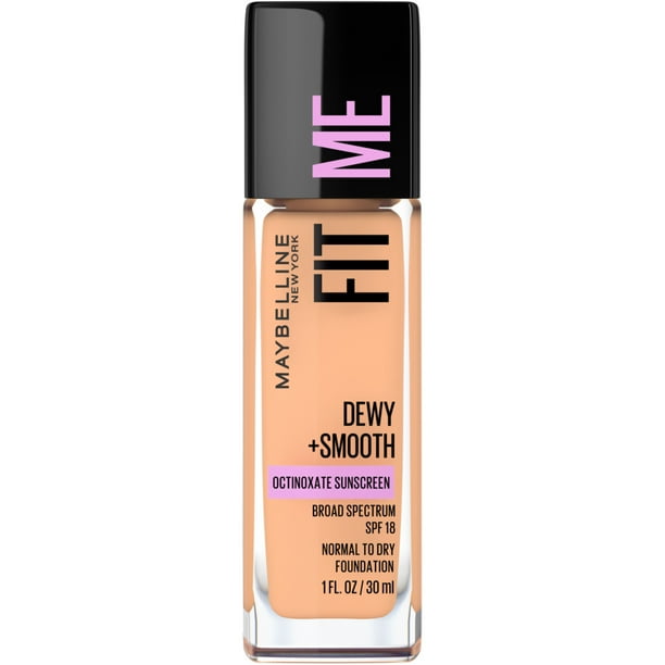 my's Smooth Foundation 3本セット SPF28 PA++ Maybelline Fit Me Dewy + Smooth Liquid Foundation Makeup with SPF