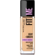 Maybelline Fit Me Dewy and Smooth Liquid Foundation, SPF 18, 220 Natural Beige, 1 fl oz