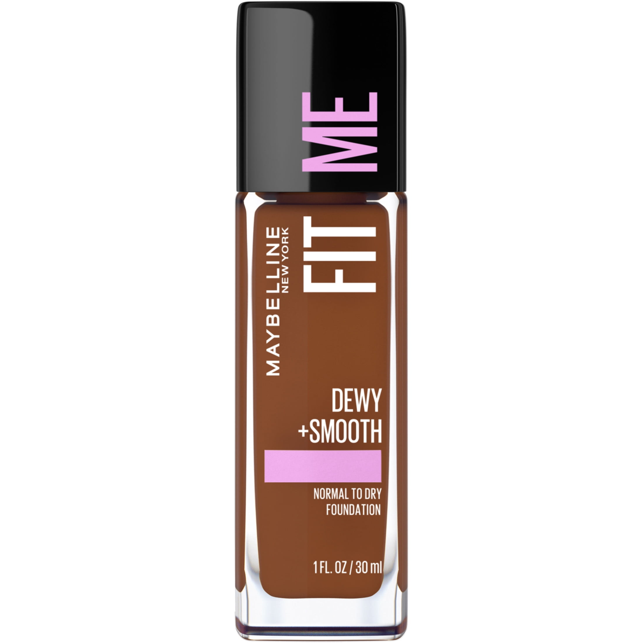 Maybelline Fit Me Dewy and Smooth Liquid Foundation, SPF 18, 375 Java, 1 fl oz