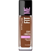 Maybelline Fit Me Dewy and Smooth Liquid Foundation, SPF 18, 375 Java, 1 fl oz