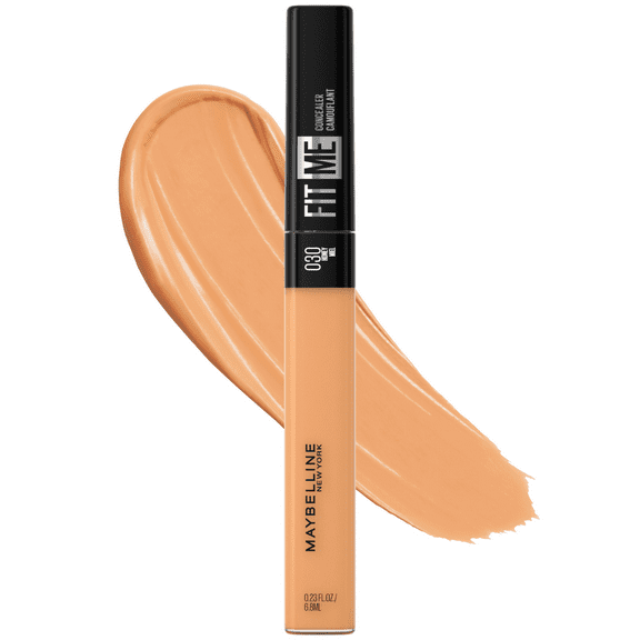 Maybelline Fit Me Liquid Concealer Makeup, Natural Coverage, Oil-Free, Honey, 0.23 fl oz