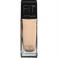 thumbnail image 1 of Maybelline Fit Me Matte + Poreless Dewy Liquid Foundation, SPF 18, Creamy Natural, 1 fl oz, 1 of 4