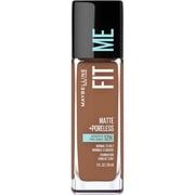 Maybelline Fit Me Matte + Poreless Liquid Foundation Makeup, Full Coverage, 362 Truffle, 1 fl oz