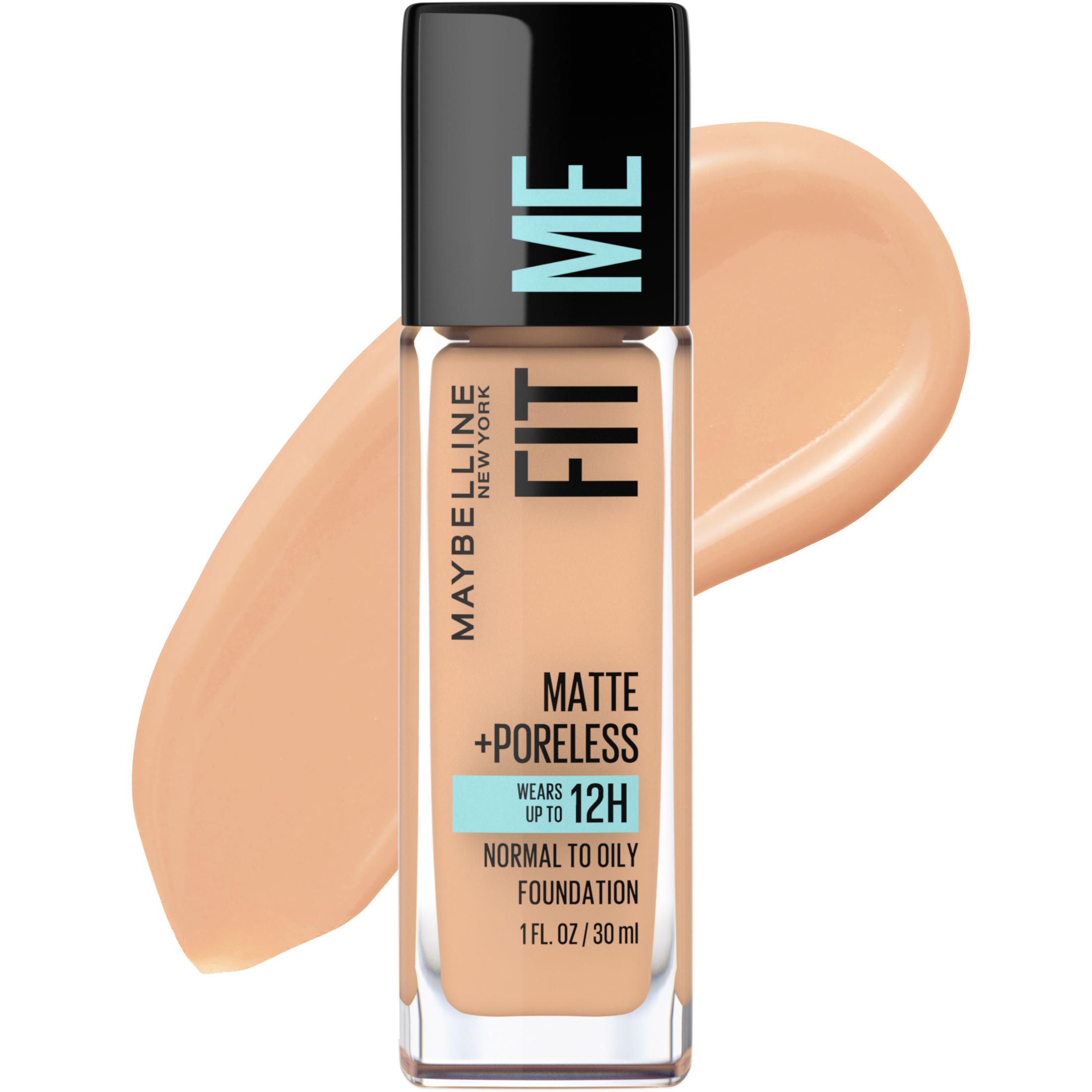 Maybelline Fit Me Matte + Poreless Liquid Foundation Makeup, 130 Buff Beige, 1 fl oz - image 1 of 9
