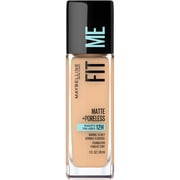 Maybelline Fit Me Matte + Poreless Liquid Foundation Makeup, 220 Natural Beige, 1 fl oz