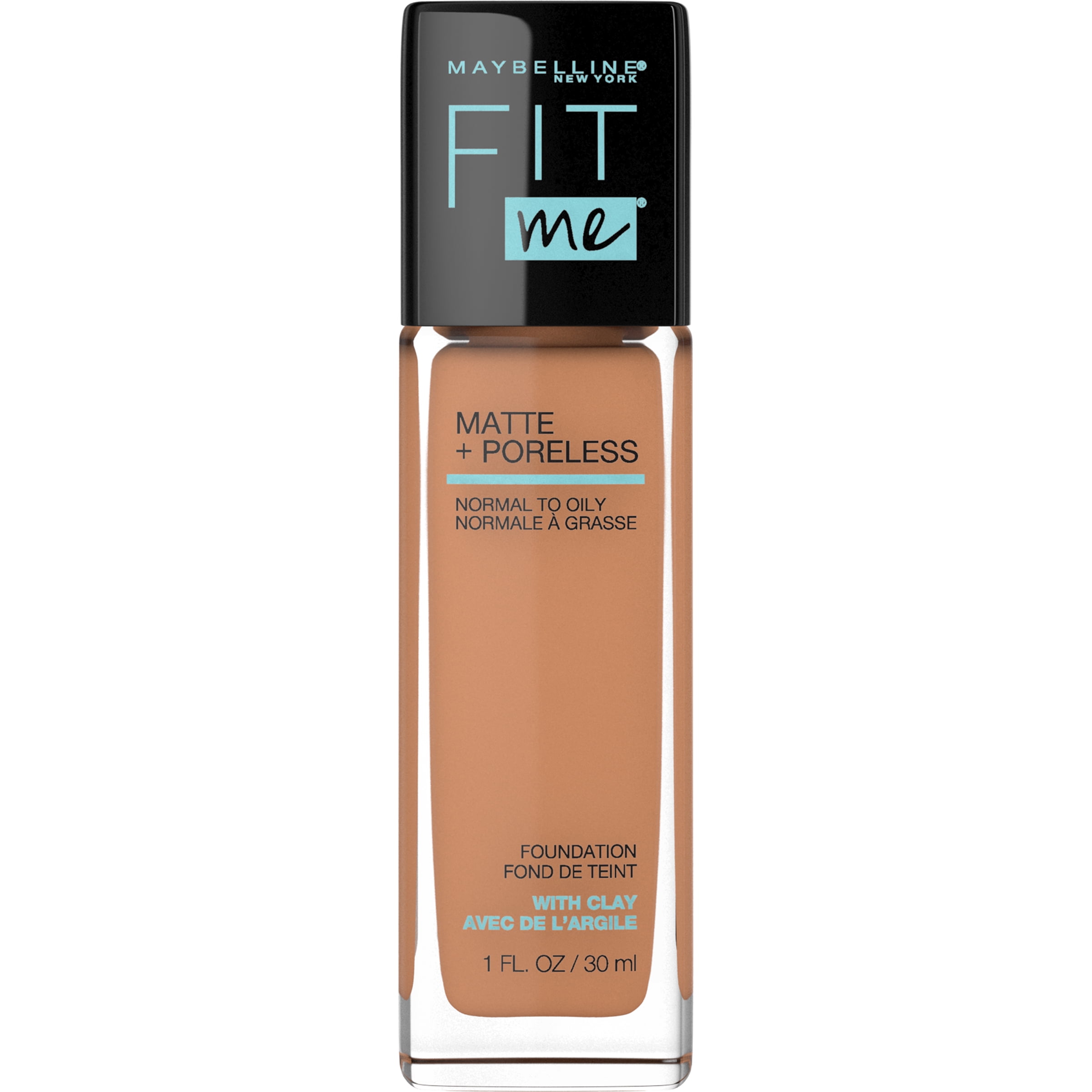 Maybelline New York Fit Me Matte + Poreless Foundation, 330 Toffee, 1.0