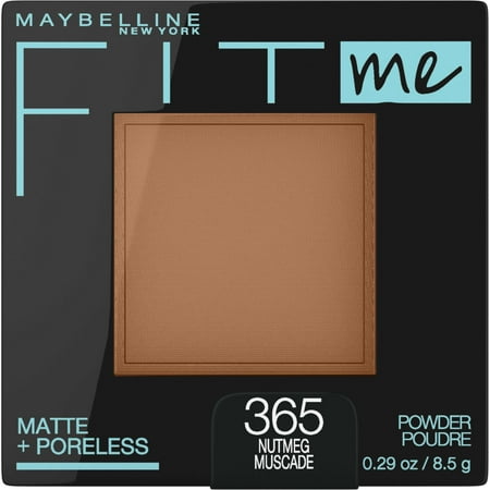 Maybelline Fit Me Matte + Poreless Liquid Foundation Makeup, 365 Nutmeg, 0.29 oz