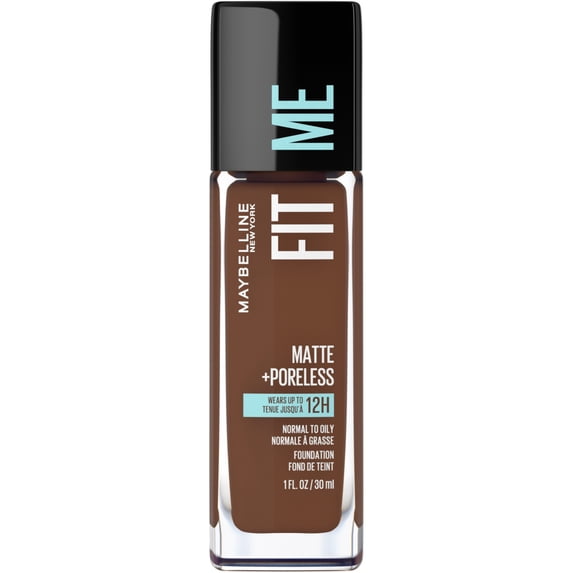 Maybelline Fit Me Matte + Poreless Liquid Foundation Makeup, 375 Java, 1 fl oz