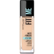Maybelline Fit Me Matte + Poreless Liquid Foundation Makeup, Creamy Beige, 1 fl. oz.