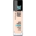 thumbnail image 1 of Maybelline Fit Me Matte + Poreless Liquid Foundation Makeup, Fair Porcelain, 1 fl oz, 1 of 7